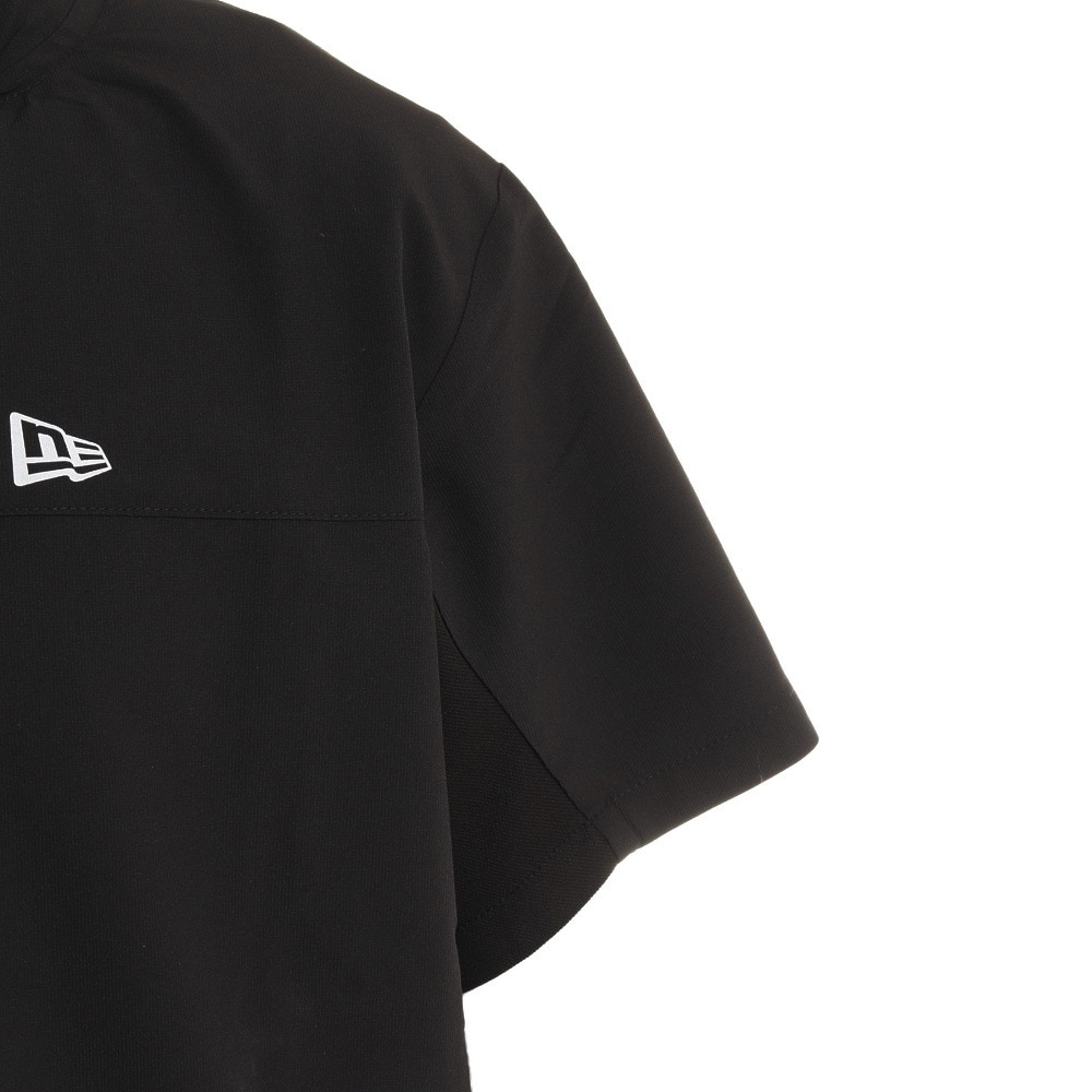 ニューエラ（NEW ERA）（メンズ、レディース）半袖 クロスウェアジャケット 13264249 ジップアップ ブラック