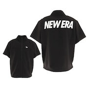 ニューエラ（NEW ERA）（メンズ、レディース）半袖 クロスウェアジャケット 13264249 ジップアップ ブラック