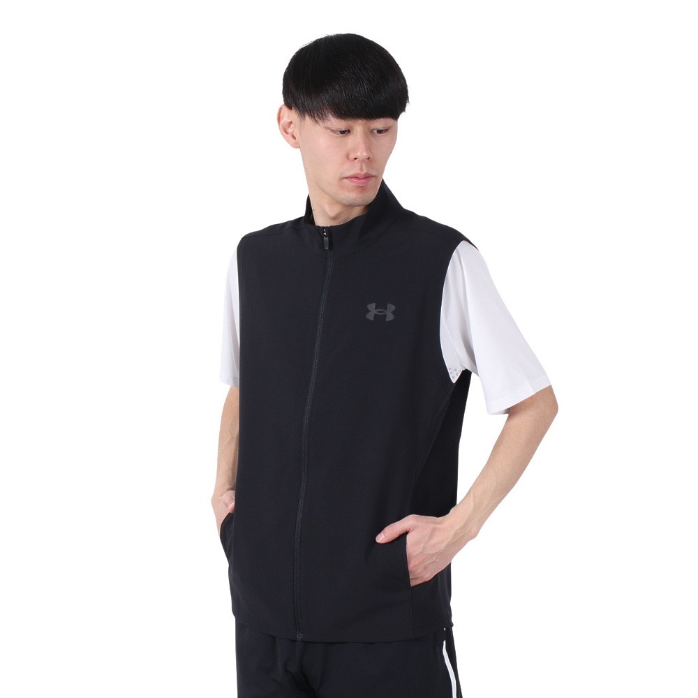 アンダーアーマー（UNDER ARMOUR）（メンズ）フレッシュウーブン スリーブレス ジャケット 6003620 001