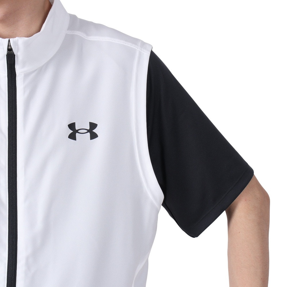 アンダーアーマー（UNDER ARMOUR）（メンズ）フレッシュウーブン スリーブレス ジャケット 6003620 100