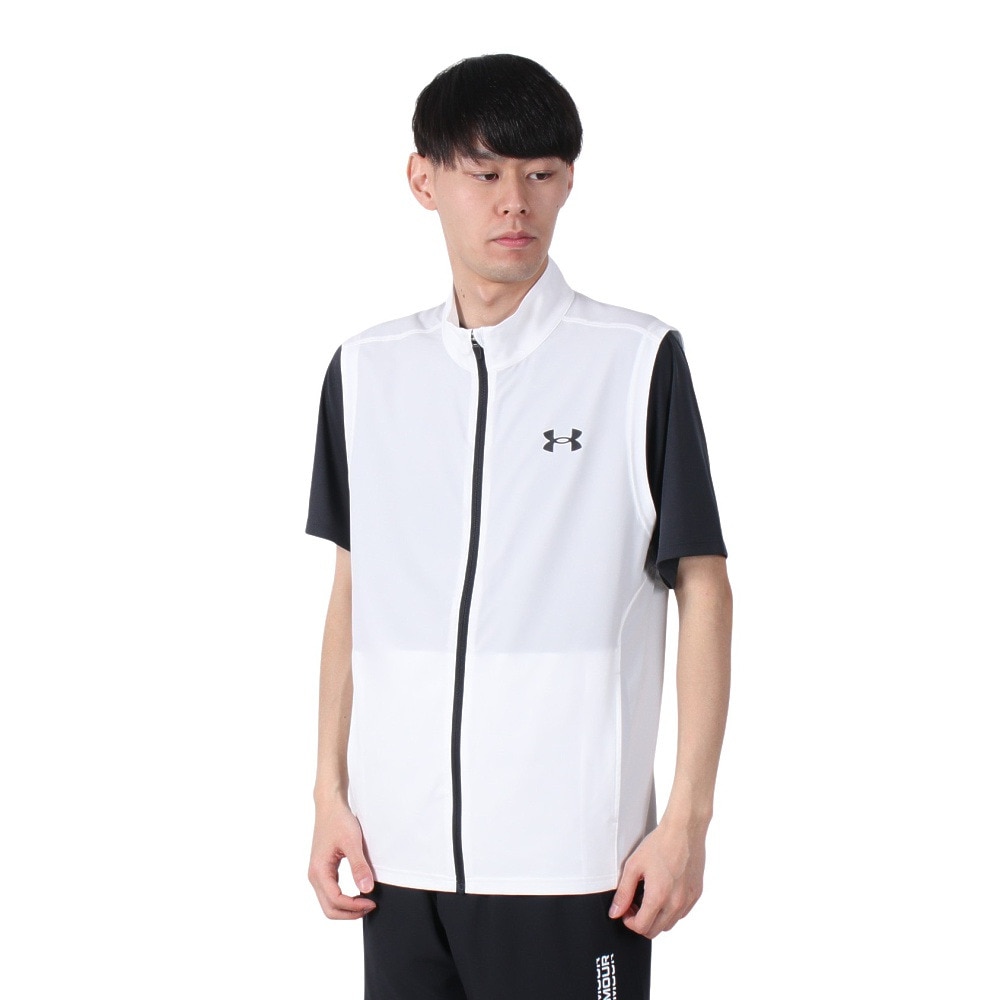 アンダーアーマー（UNDER ARMOUR）（メンズ）フレッシュウーブン スリーブレス ジャケット 6003620 100
