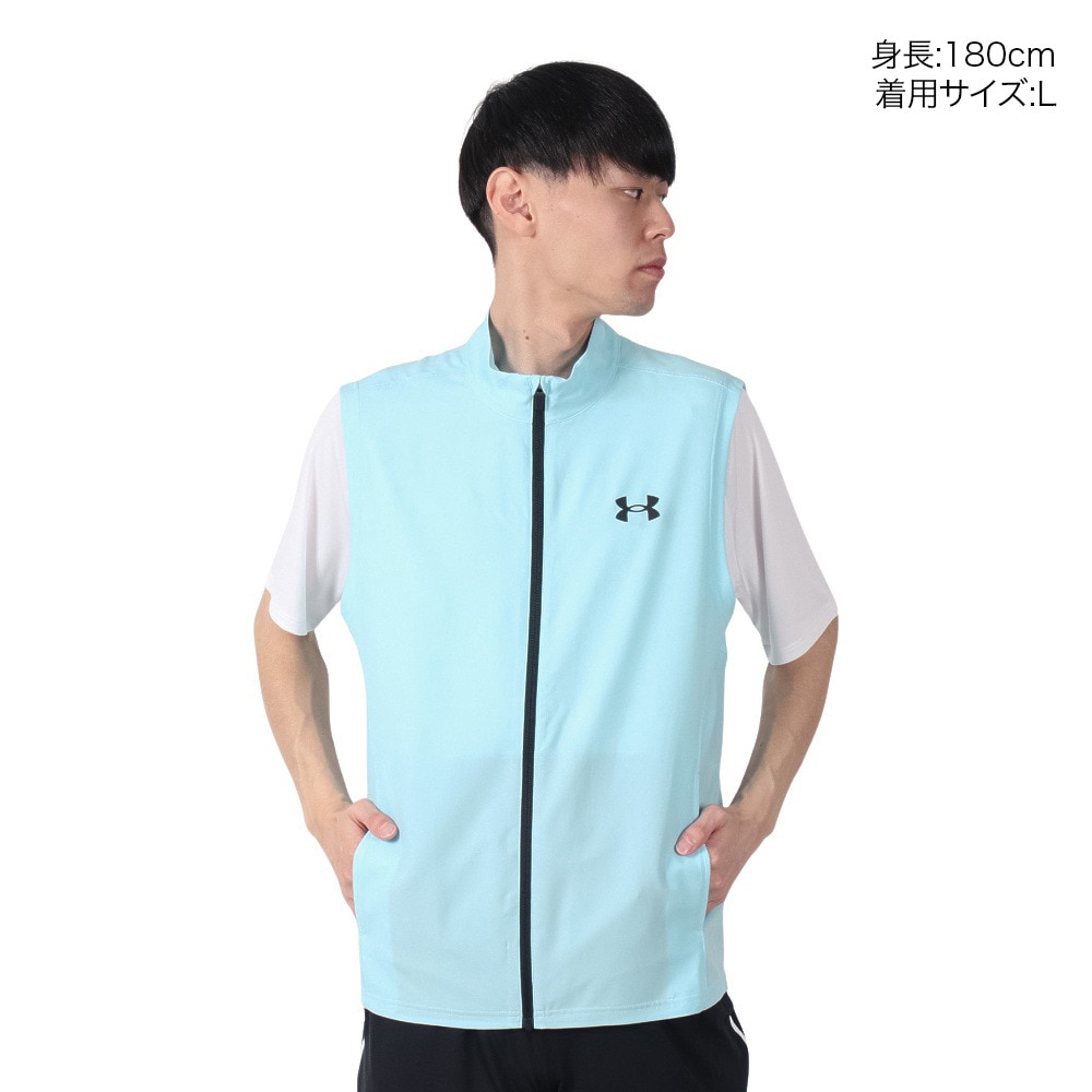 アンダーアーマー（UNDER ARMOUR）（メンズ）フレッシュウーブン スリーブレス ジャケット 6003620 494