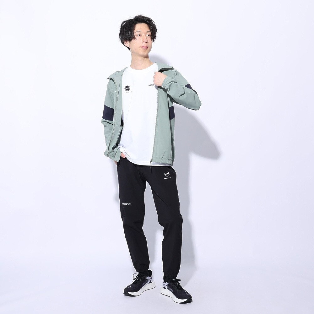 デサント（DESCENTE）（メンズ）パンツ uv UV 接触冷感 ストレッチ 撥水 ブラック 黒  4WAYストレッチ イージージョガーパンツ DMMXJG13 BK