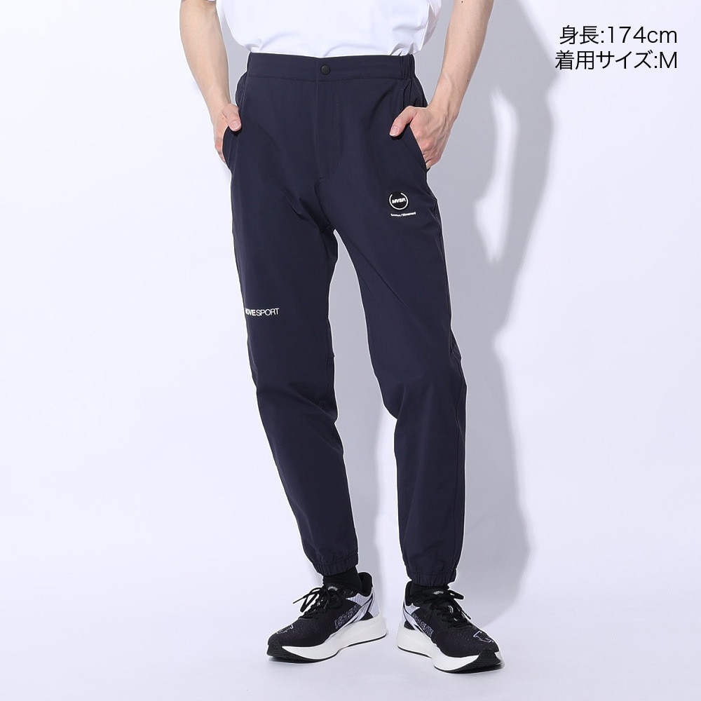 デサント（DESCENTE）（メンズ）パンツ uv UV 接触冷感 ストレッチ 撥水 ネイビー 4WAYストレッチ イージージョガーパンツ DMMXJG13 NV