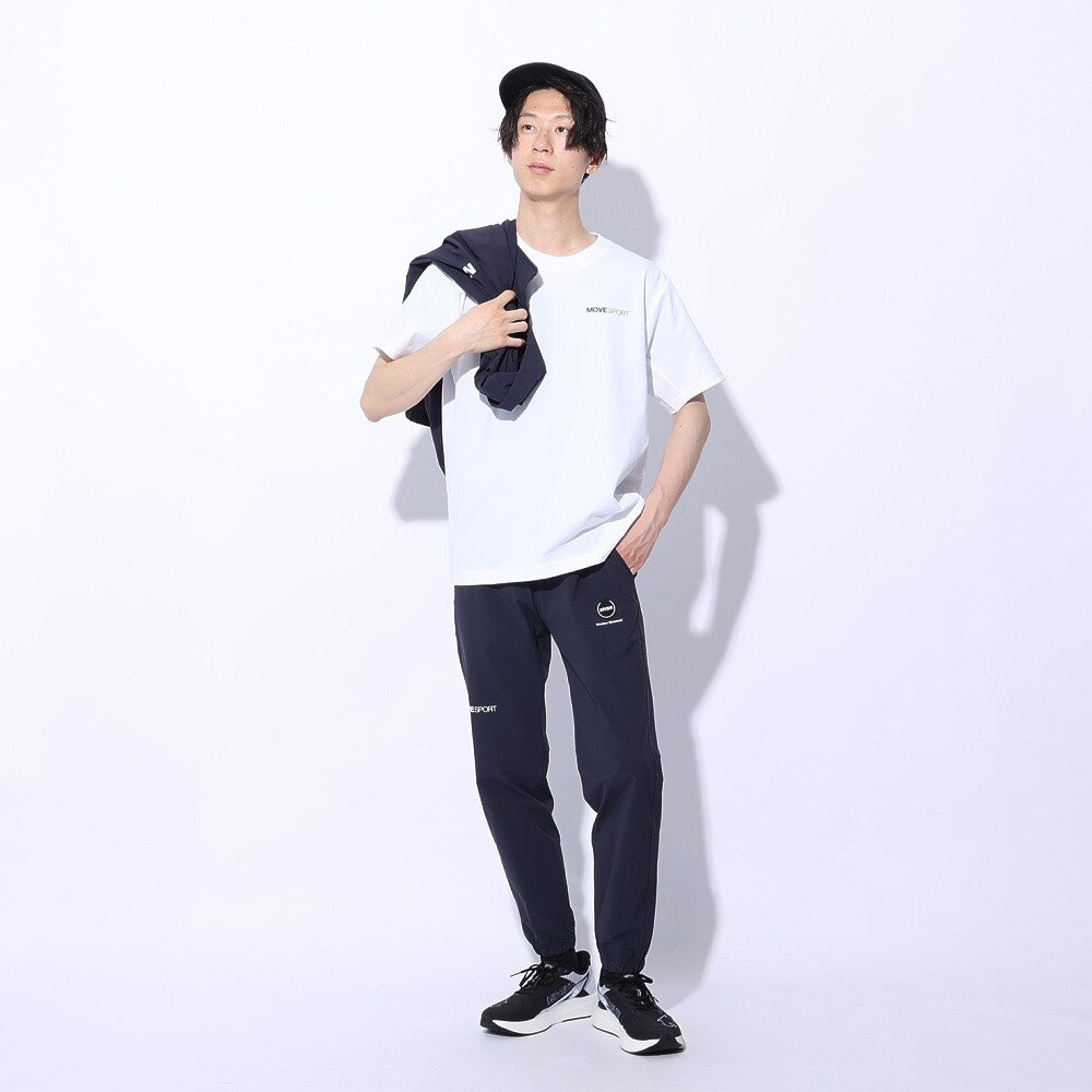 デサント（DESCENTE）（メンズ）パンツ uv UV 接触冷感 ストレッチ 撥水 ネイビー 4WAYストレッチ イージージョガーパンツ DMMXJG13 NV