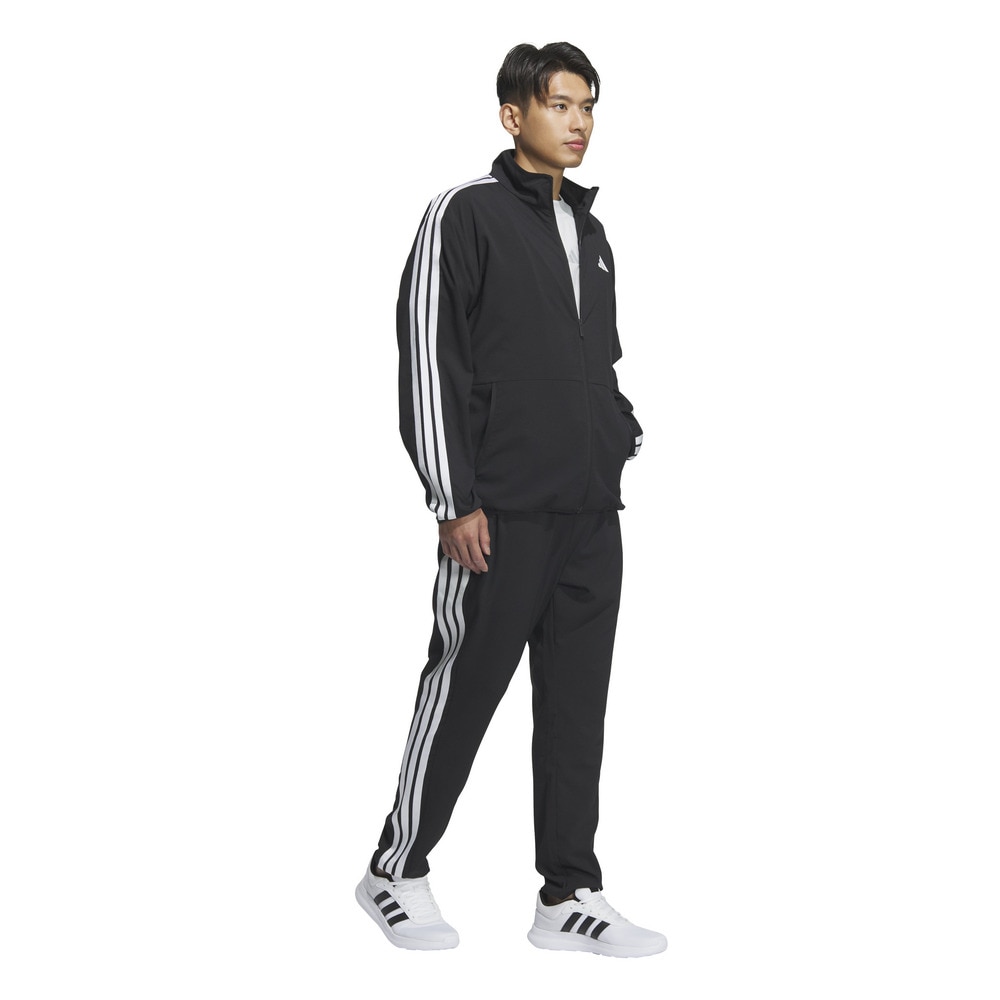 アディダス（adidas）（メンズ）スリーストライプス ルーズフィット ライトウーブントラックパンツ JZR07-JV7003