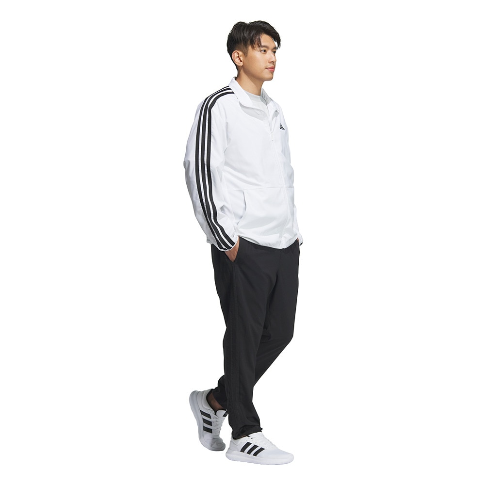 アディダス（adidas）（メンズ）スリーストライプス ルーズフィット ライトウーブントラックパンツ JZR07-JV7005