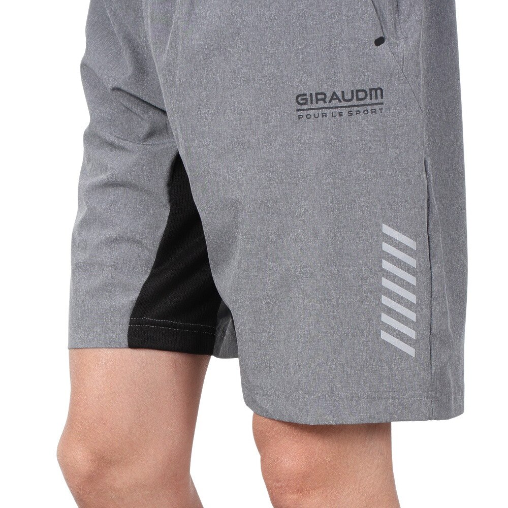 ジローム（GIRAUDM）（メンズ）絶耐撥水 UVカット ストレッチクロス ハーフパンツ 851GM1SD6752 GRY★★★