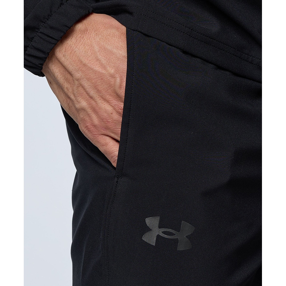 アンダーアーマー（UNDER ARMOUR）（メンズ）パンツ クロップドパンツ 速乾 ブラック 黒 フレッシュウーブン 3/4パンツ 七分丈 1384817 001