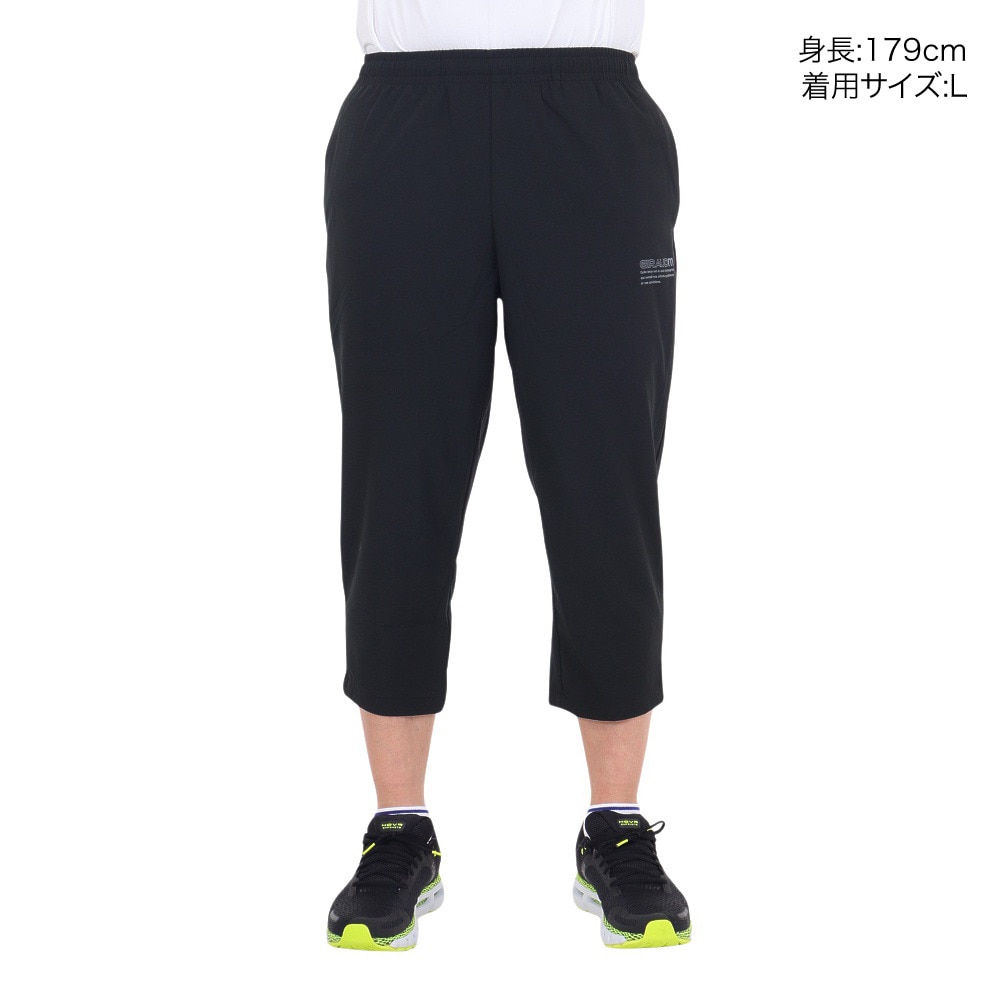 ジローム（GIRAUDM）（メンズ）パンツ ハーフパンツ uv 絶耐撥水 ストレッチ ブラック 黒  STCROSSWU クロップドパンツ WU4S0003-TR851-GRSD BLK 