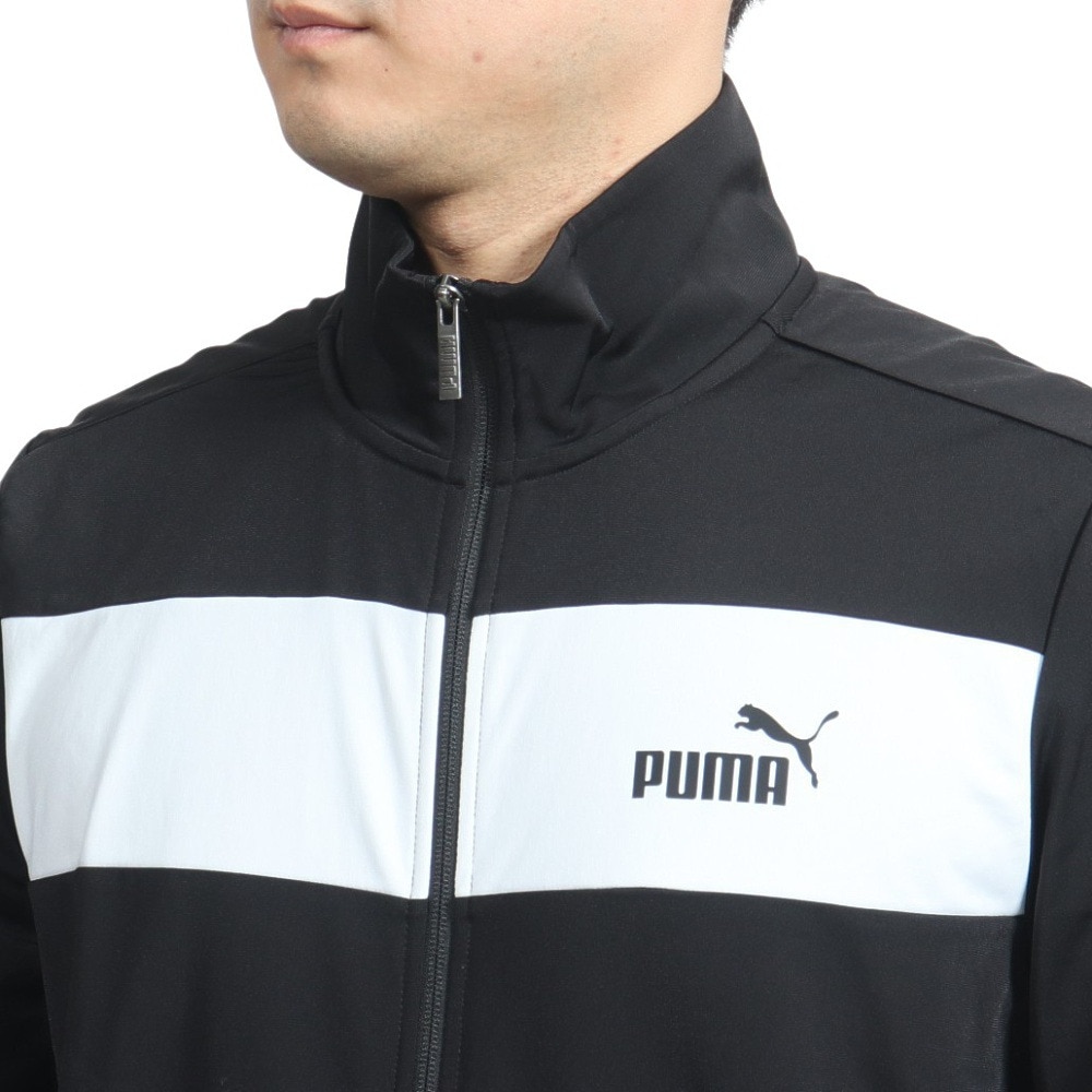プーマ（PUMA）（メンズ）ジャージ 上下セット ポリ トレーニングスーツ セットアップ ブラック 846467 01 BLK