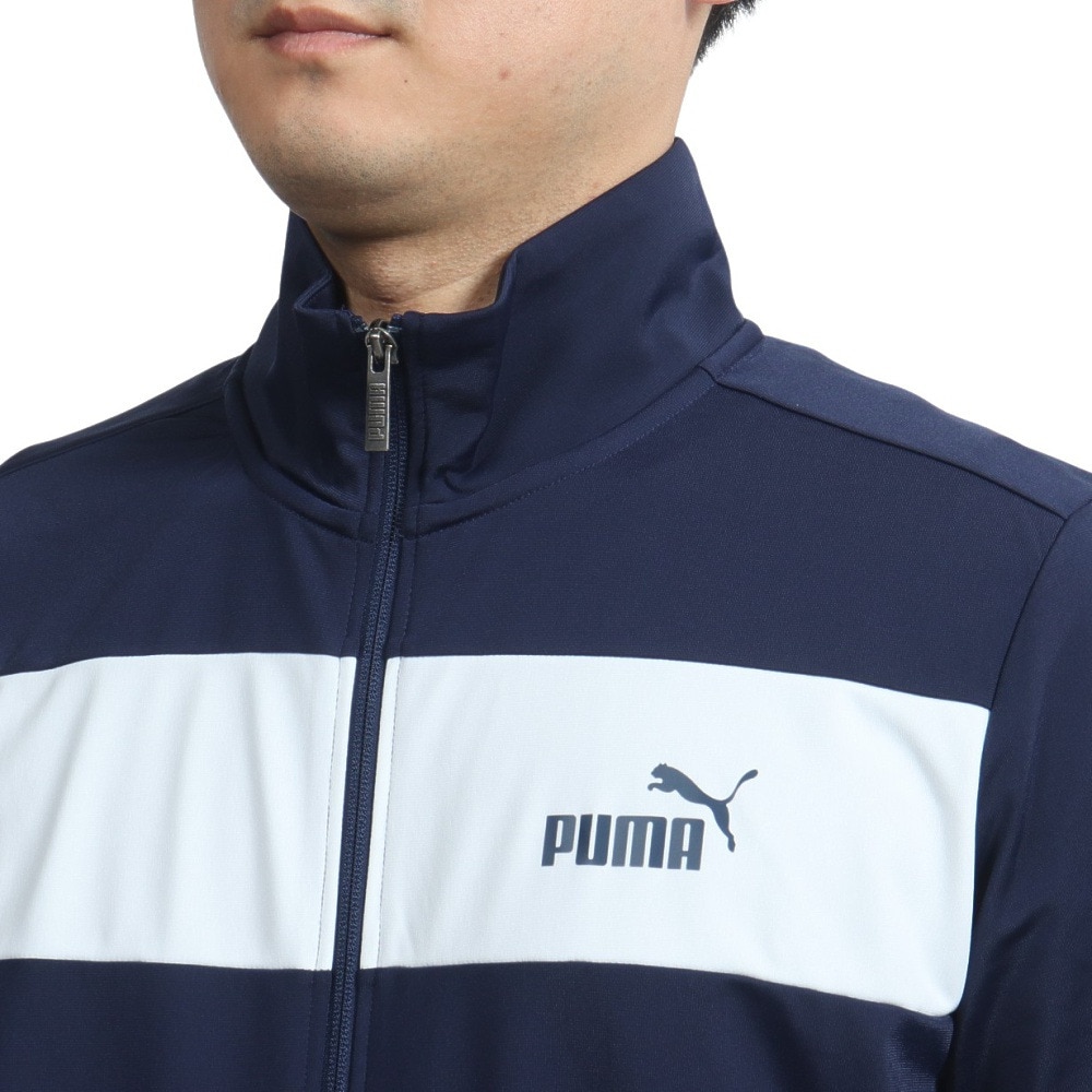 プーマ（PUMA）（メンズ）ジャージ 上下セット ポリ トレーニングスーツ セットアップ ネイビー 846467 06 NVY