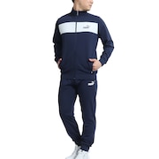 プーマ（PUMA）（メンズ）ジャージ 上下セット ポリ トレーニングスーツ セットアップ ネイビー 846467 06 NVY