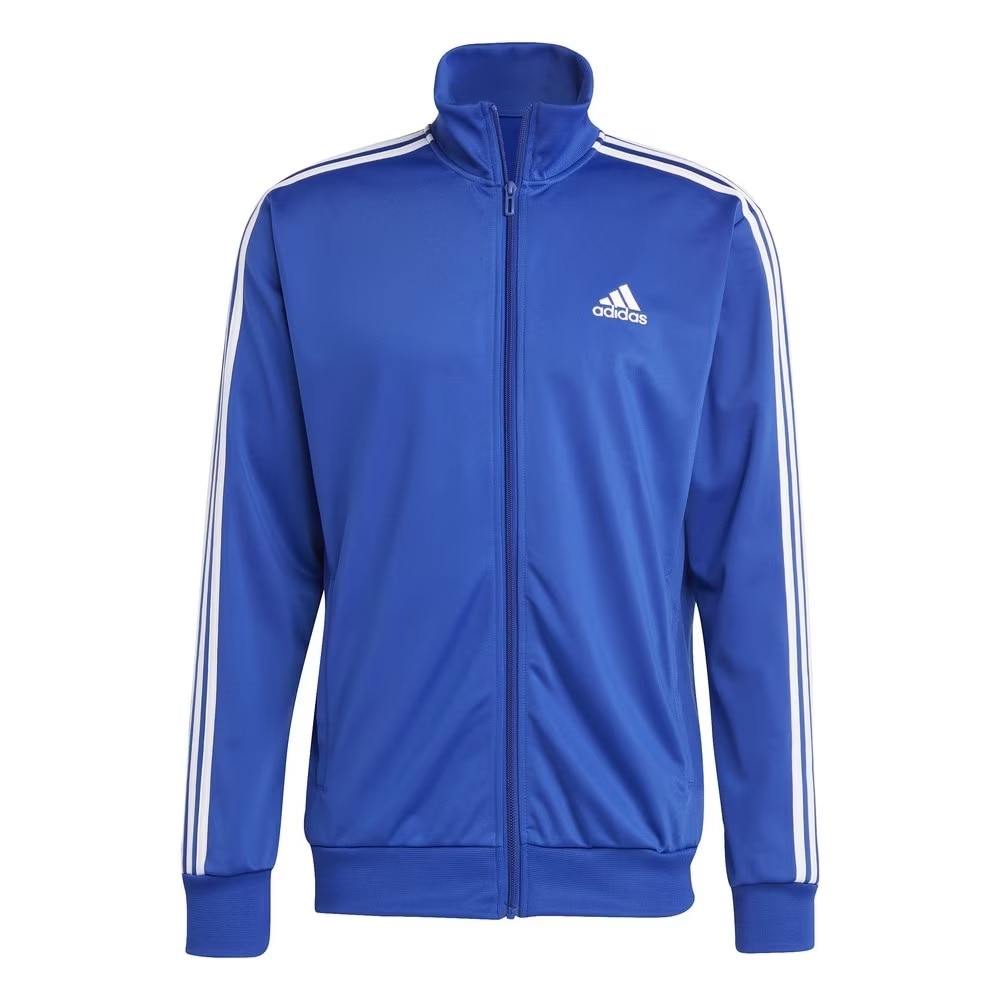 アディダス（adidas）（メンズ）ジャージ 上下セット スポーツウェア ベーシック スリーストライプス トリコット トラックスーツ ECS77-IC6761