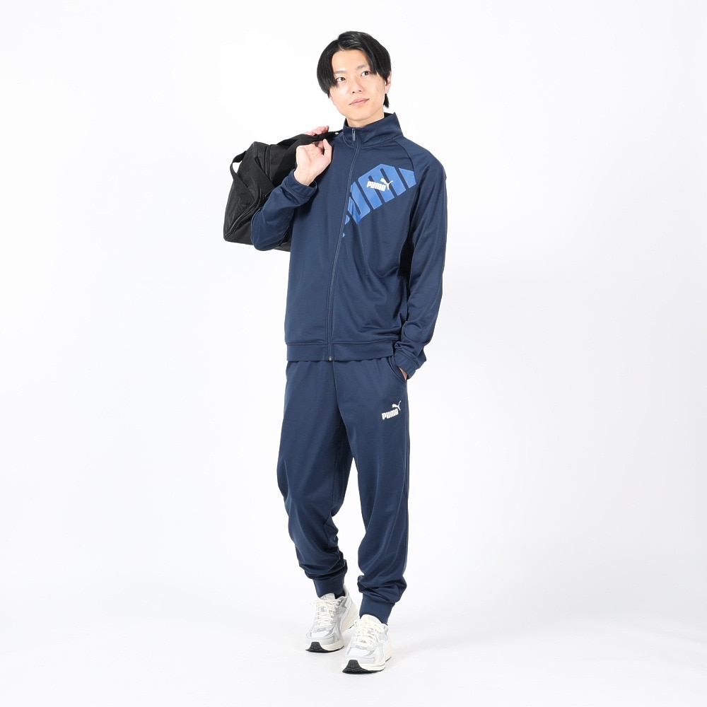 プーマ（PUMA）（メンズ）ジャージ 上下セット ネイビー パワー ポリ トラックスーツ 681296 14 NVY