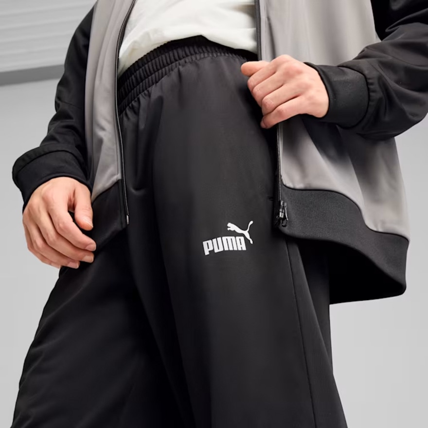 プーマ（PUMA）（メンズ）ポリ カラーブロックスーツ 上下セット 687659 01 BLK