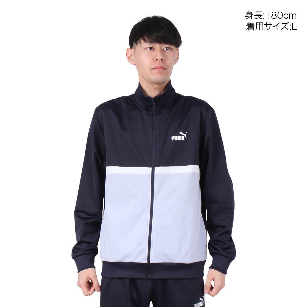 プーマ（PUMA）（メンズ）ポリ カラーブロック スーツ 上下セット 687659 16 NVY