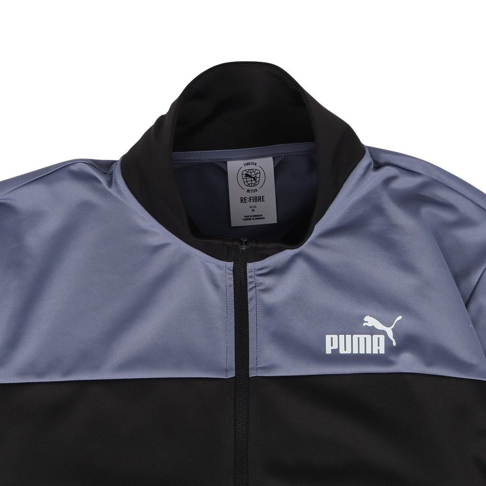 プーマ（PUMA）（メンズ）ポリ カラーブロック スーツ 上下セット 694070 01 BLK