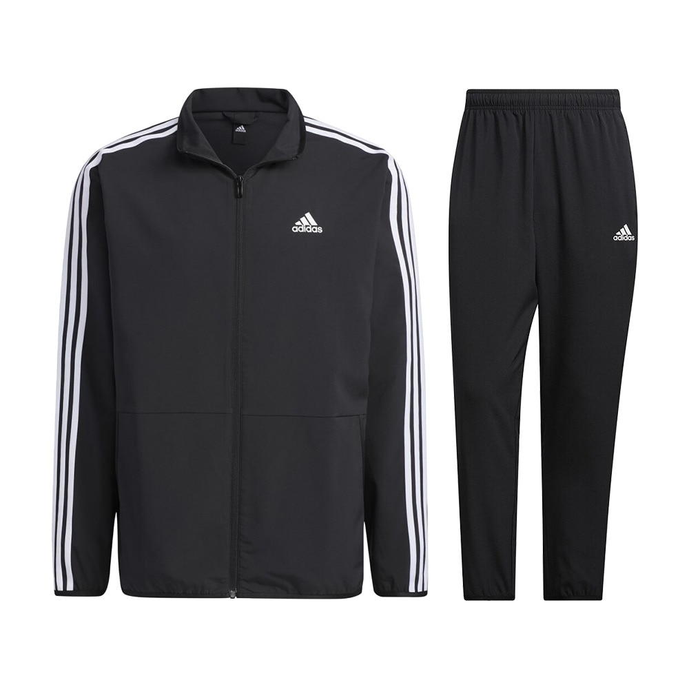 アディダス（adidas）（メンズ）ジャージ 上下セット メンズ スリーストライプス ライトウーブン BXF54-IA9374/BXF30-IA9385