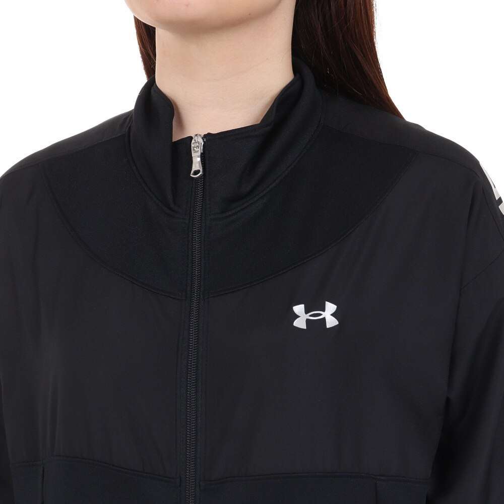 アンダーアーマー（UNDER ARMOUR）（レディース）ジャージ レディース UAトラック ウーブン フルジップ ジャケット 1378316 002