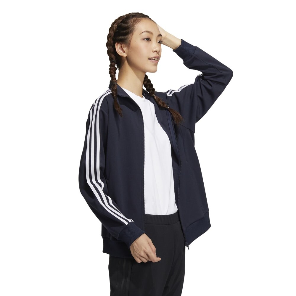 アディダス（adidas）（レディース）ジャージ レディース スリーストライプス ルーズフィット BUJ49-IA5191