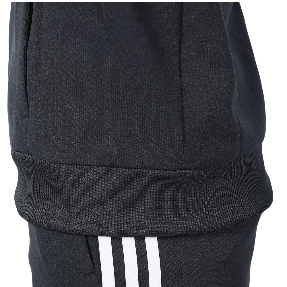 アディダス（adidas）（レディース）スリーストライプス ルーズフィット ダブルニット トラックトップ BUJ49-IA5193 ブラック