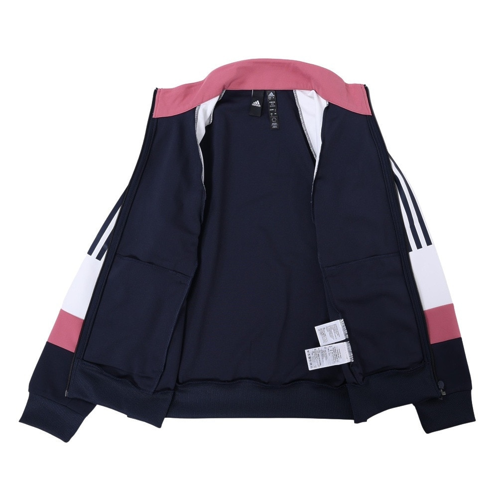 アディダス（adidas）（レディース）ルーズフィット カラーブロック ダブルニット トラックトップ BUJ51-IA5210★★★