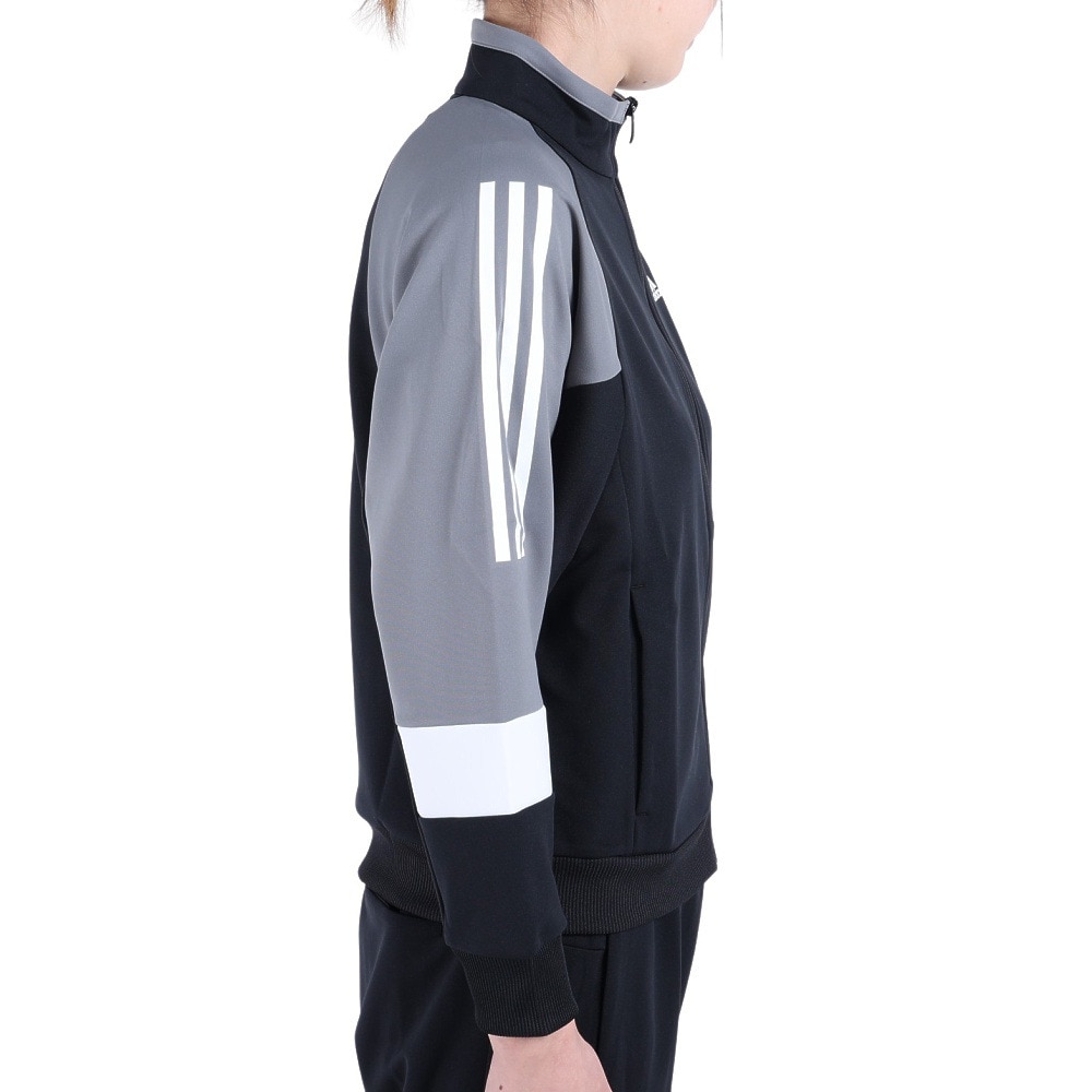 アディダス（adidas）（レディース）ジャージ レディース ルーズフィット カラーブロック BUJ51-IA5211
