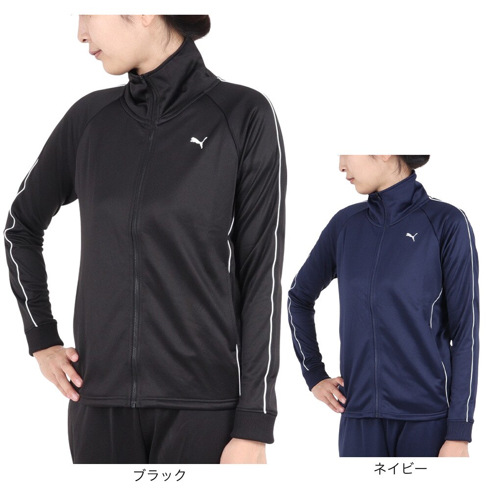 プーマ（PUMA）（レディース）ジャージ レディース  ニット ジャケット 524296 01 BLK