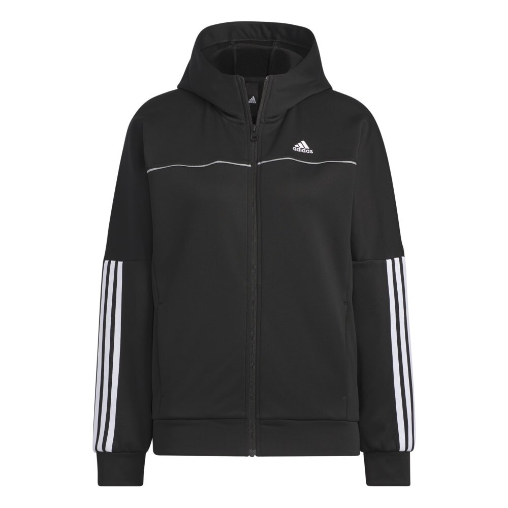 アディダス（adidas）（レディース）シーズナルスポーツウェア フリース フルジップ フーディージャケット KNV55-IT6099