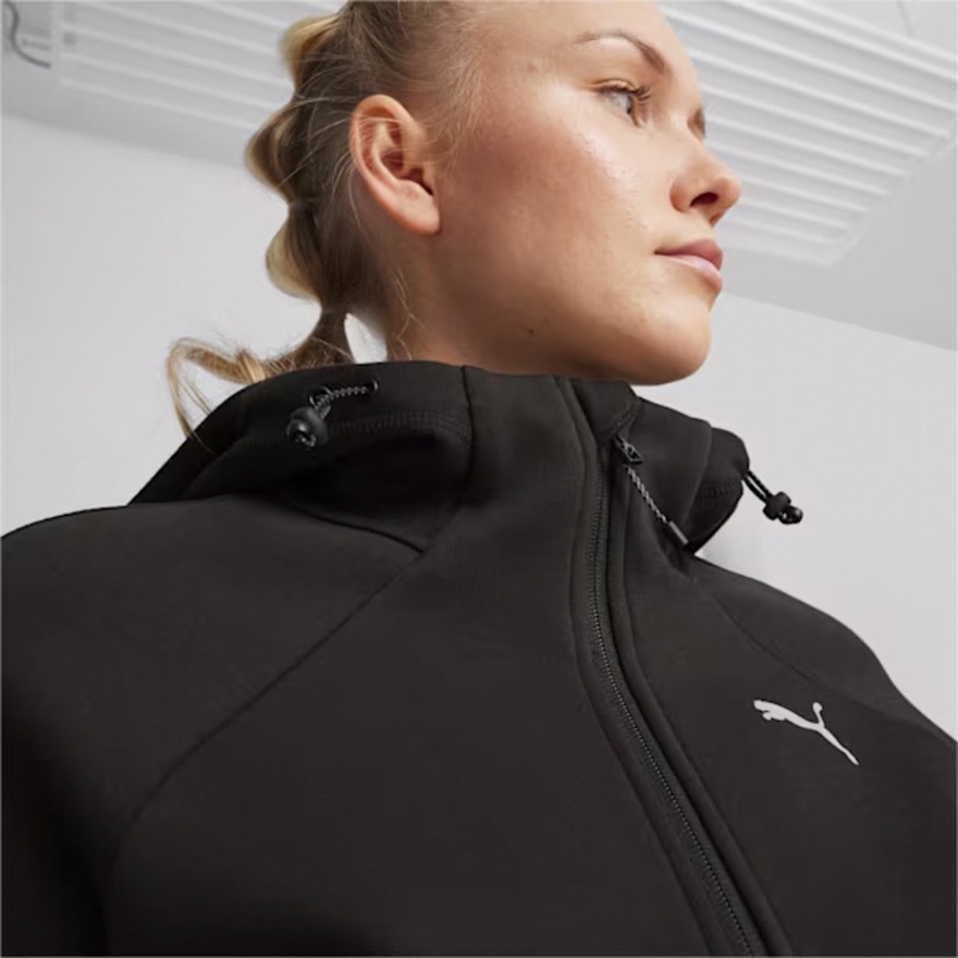 プーマ（PUMA）（レディース）エヴォストライプ フーデッドジャケット 681196 01 BLK