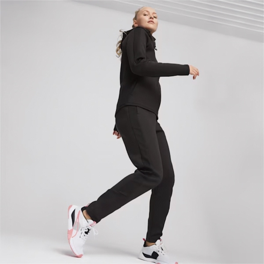 プーマ（PUMA）（レディース）エヴォストライプ フーデッドジャケット 681196 01 BLK