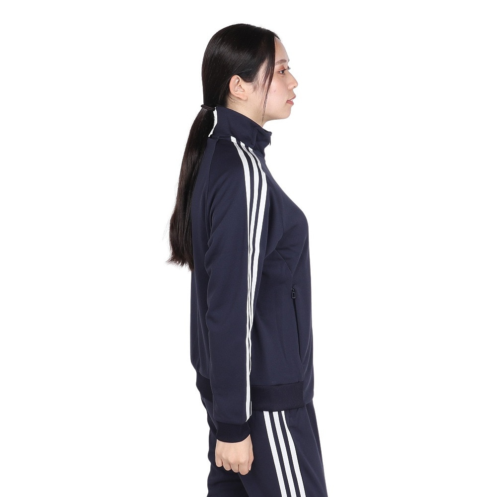 アディダス（adidas）（レディース）スリーストライプス ルーズフィット ダブルニット トラックトップ KTX40-JG3797