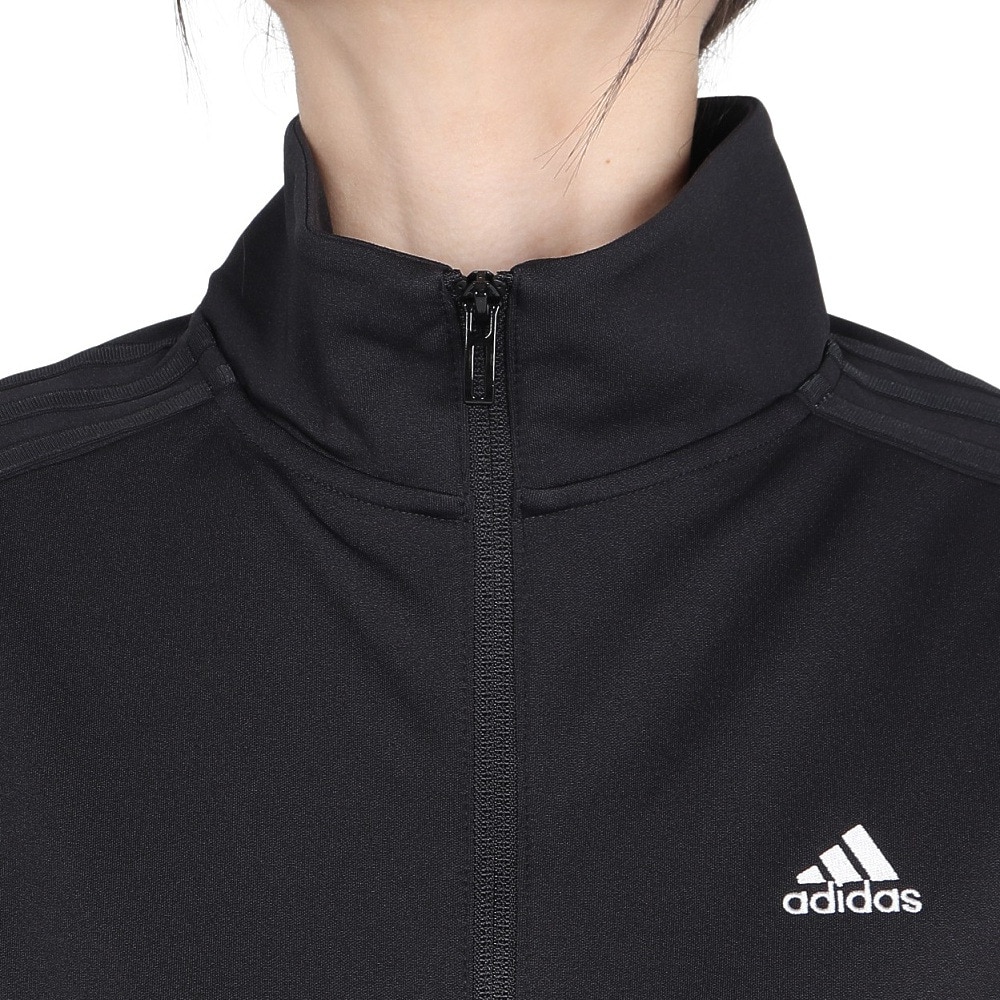 アディダス（adidas）（レディース）スリーストライプス ルーズフィット ダブルニット トラックトップ KTX40-JG3798