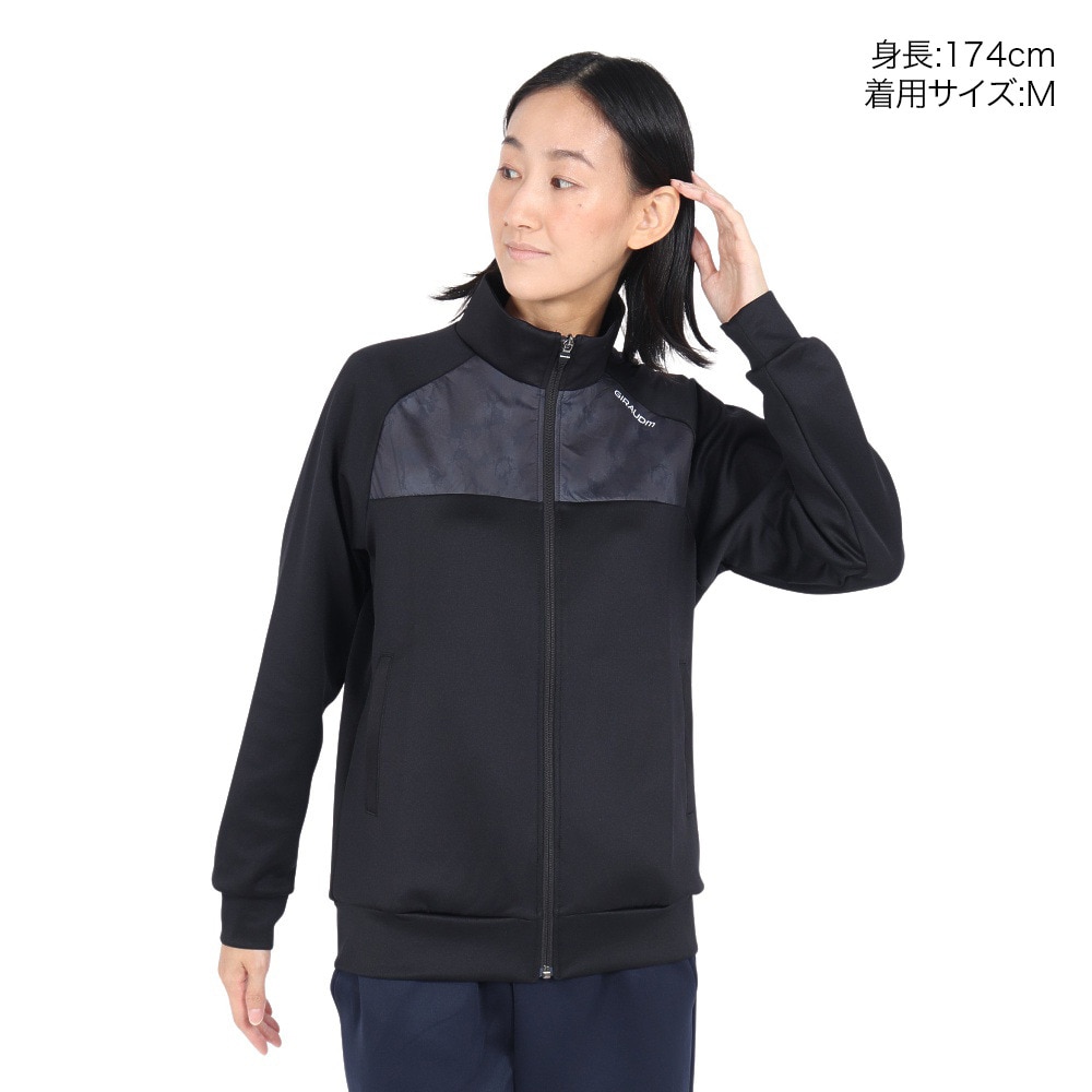 ジローム（GIRAUDM）（レディース）wovenconbi wu ジャケット WU4F0045-TR852-GRES BLK