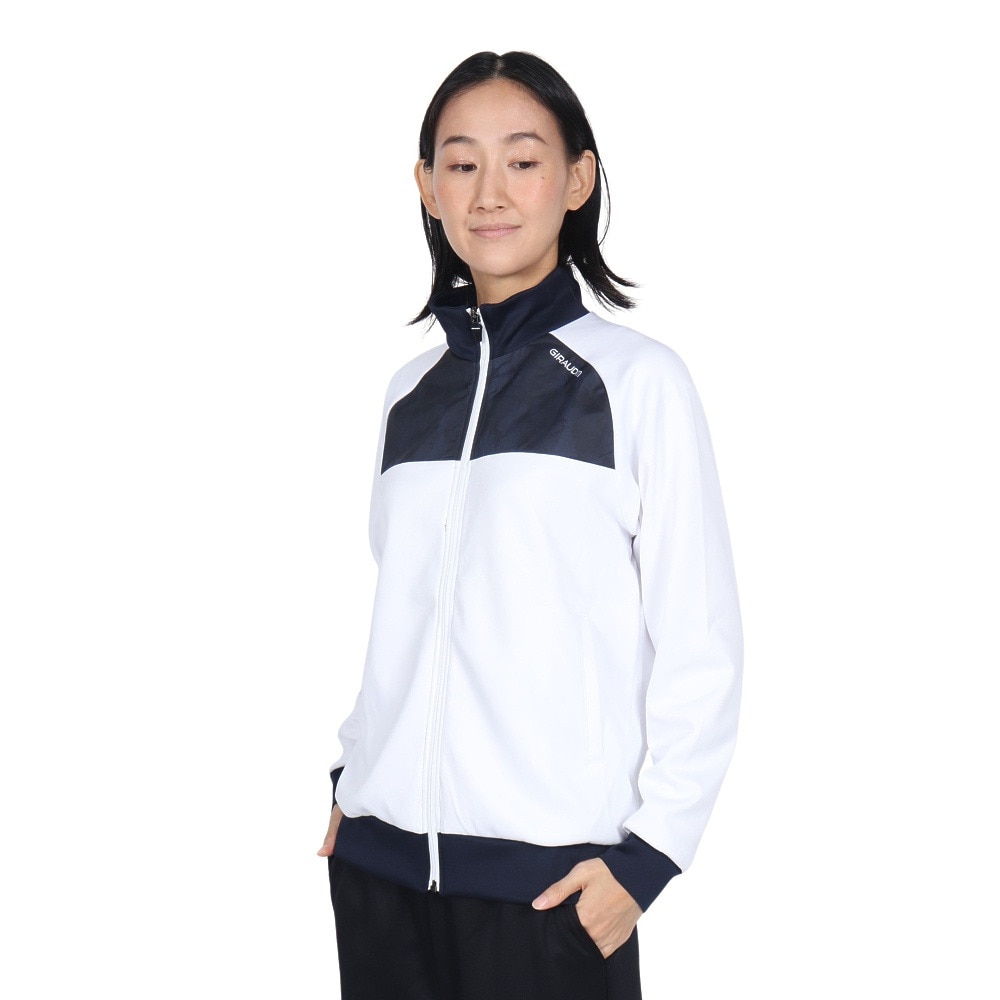 ジローム（GIRAUDM）（レディース）wovenconbi wu ジャケット WU4F0045-TR852-GRES WHT