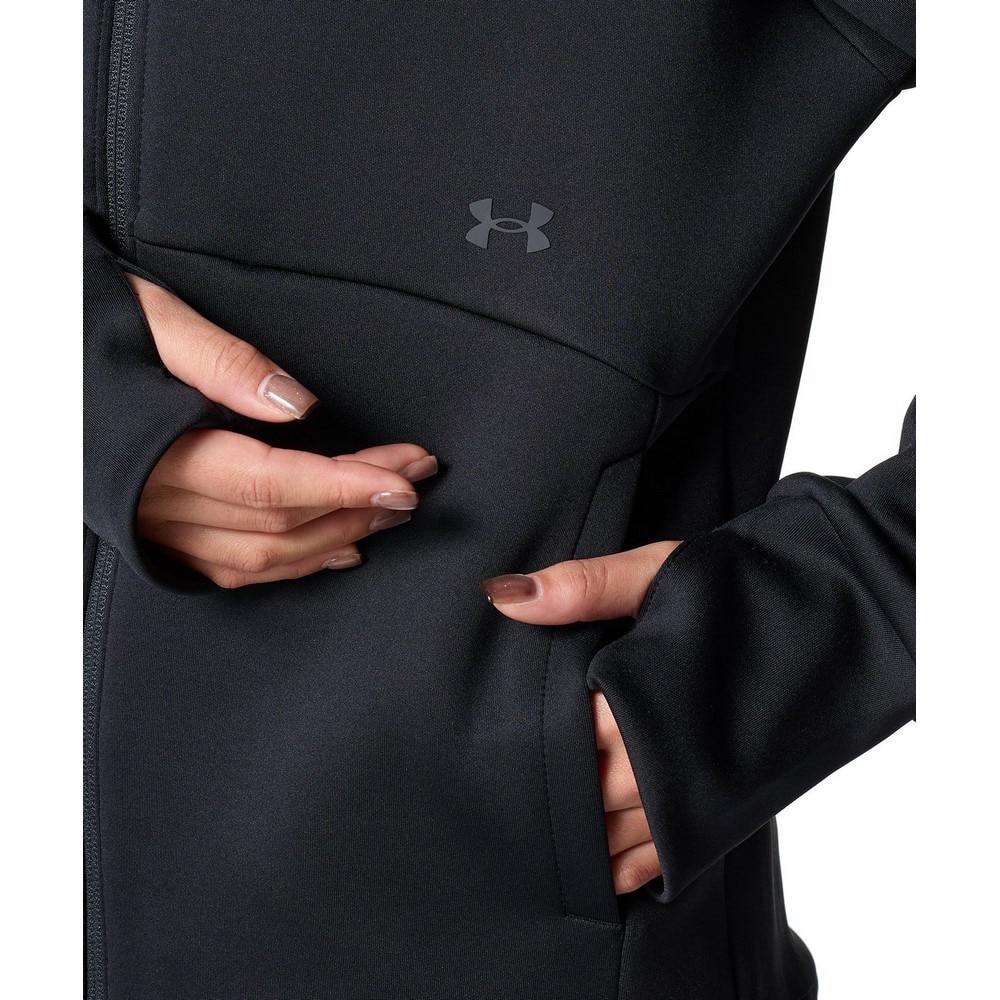 アンダーアーマー（UNDER ARMOUR）（レディース）アーマーニット フルジップ フーディー 6001393 001