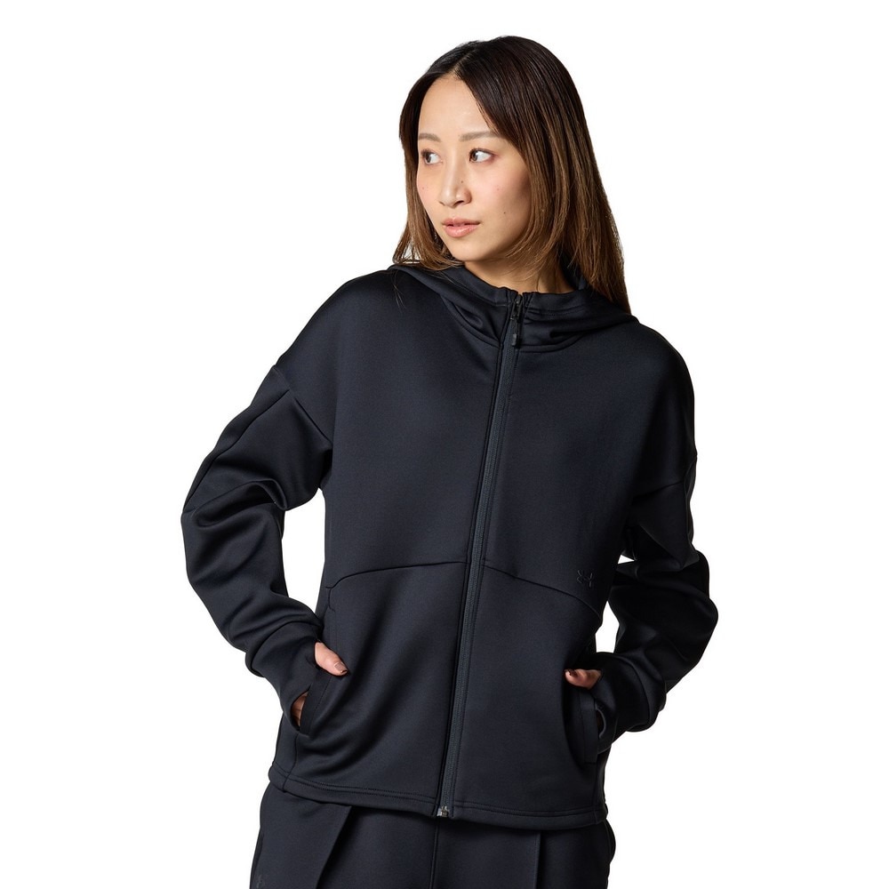 アンダーアーマー（UNDER ARMOUR）（レディース）アーマーニット フルジップ フーディー 6001393 001
