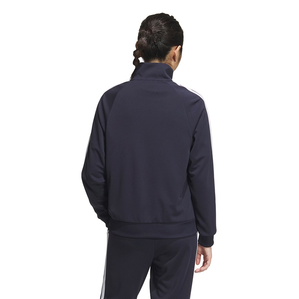 アディダス（adidas）（レディース）スリーストライプス ルーズフィット ダブルニット トラックトップ JVP35-JW9787