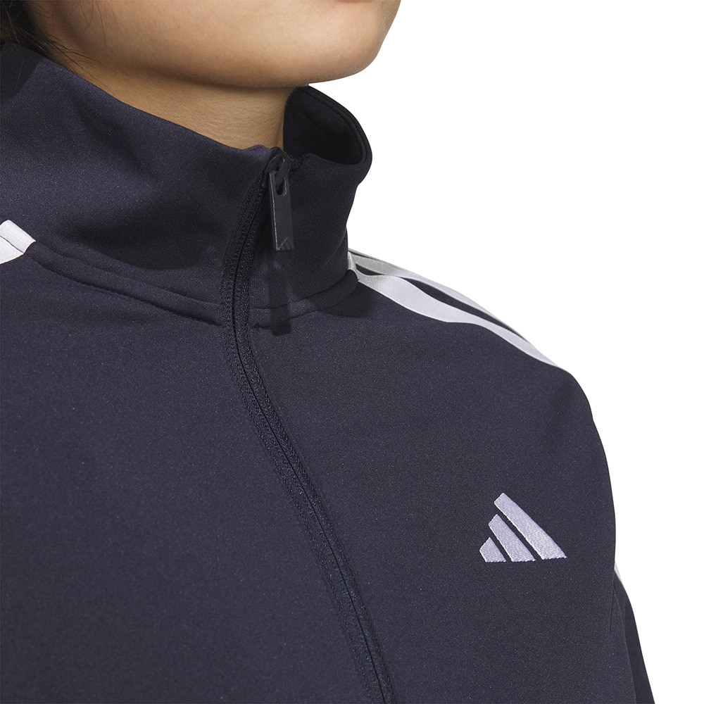 アディダス（adidas）（レディース）スリーストライプス ルーズフィット ダブルニット トラックトップ JVP35-JW9787