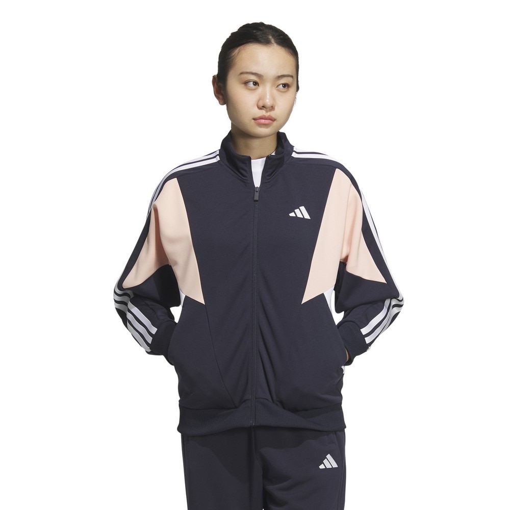 アディダス（adidas）（レディース）チーム ウオームアップ トラックトップ ジャケット KQD77-JN9995