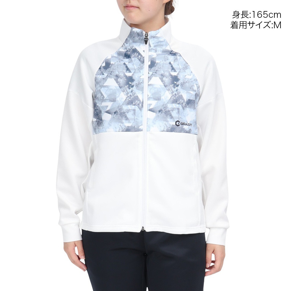 ジローム（GIRAUDM）（レディース）ドライプラス コンビネーション ウォームアップ ジャケット WU5F0021-TR852-GRES WHT
