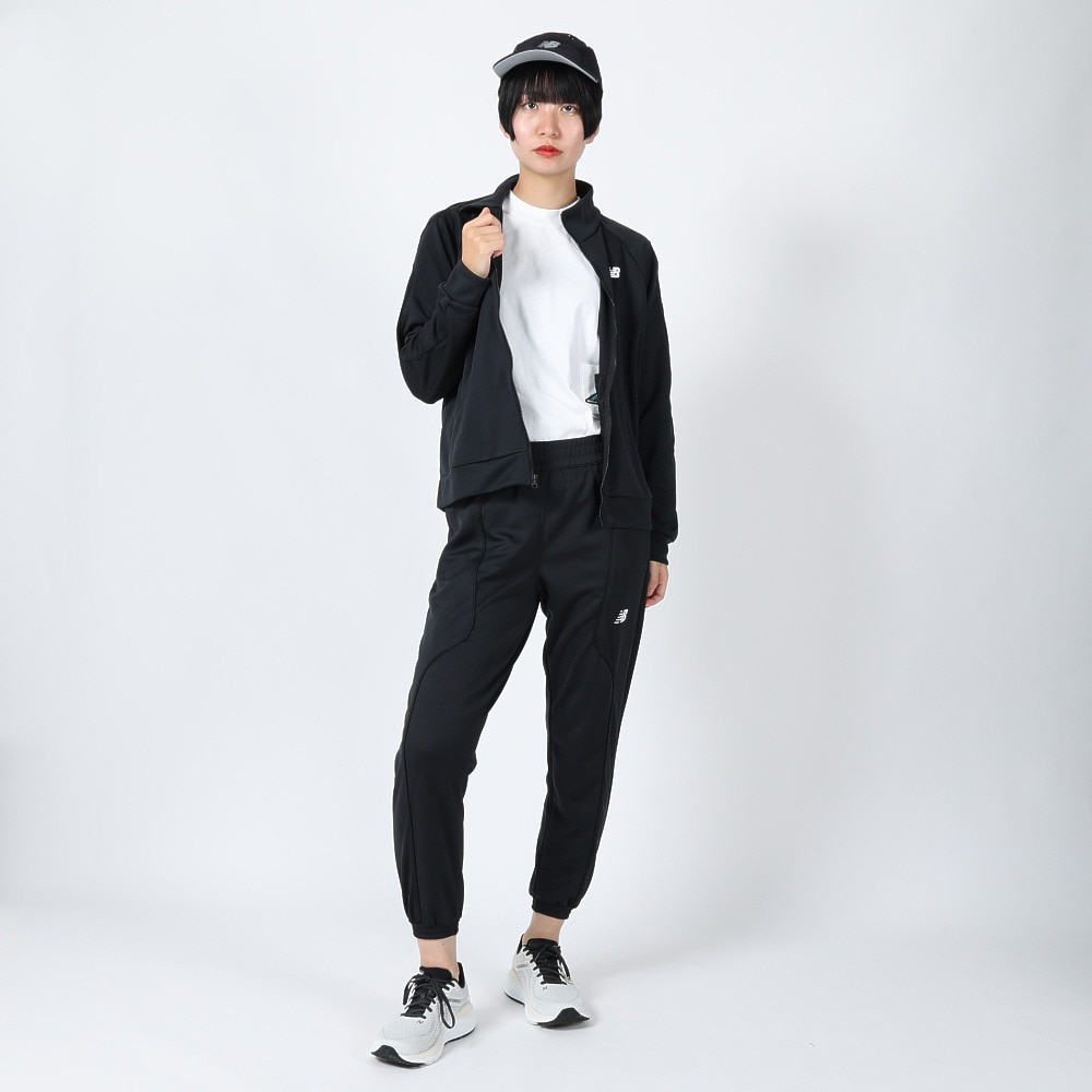 ニューバランス（new balance）（レディース）リレントレス トラックジャケット パンツ 上下セット ブラック