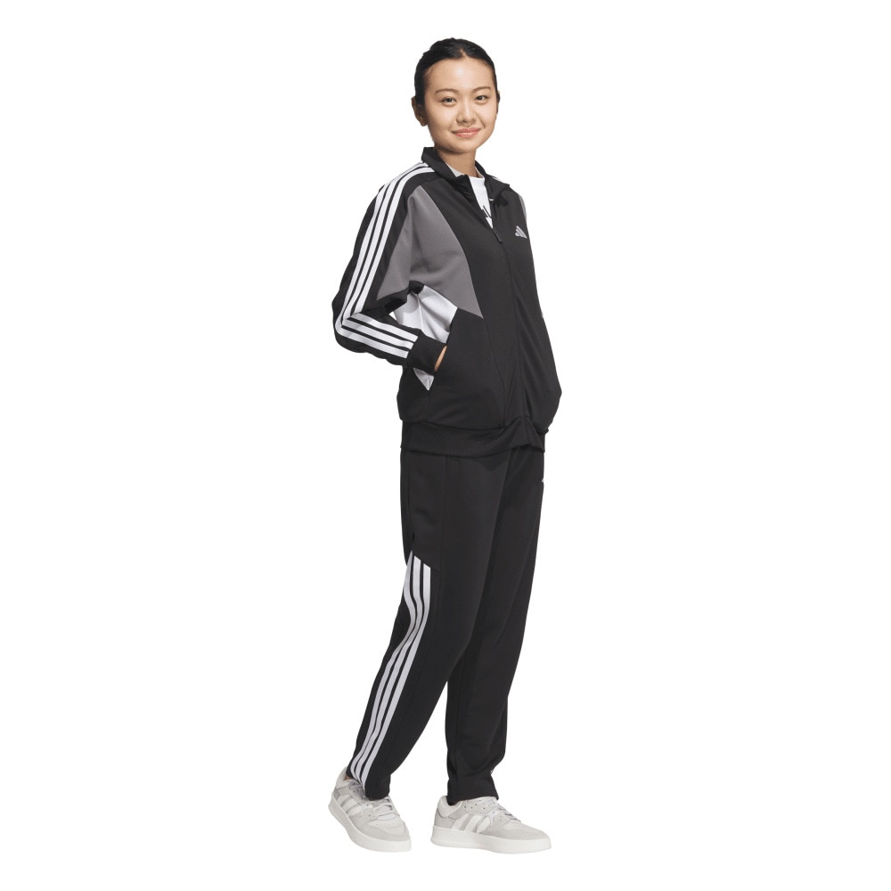 アディダス（adidas）（レディース）チーム ウオームアップ トラックトップ 上下セット KQD77-JN9993 KQD78-JN9996