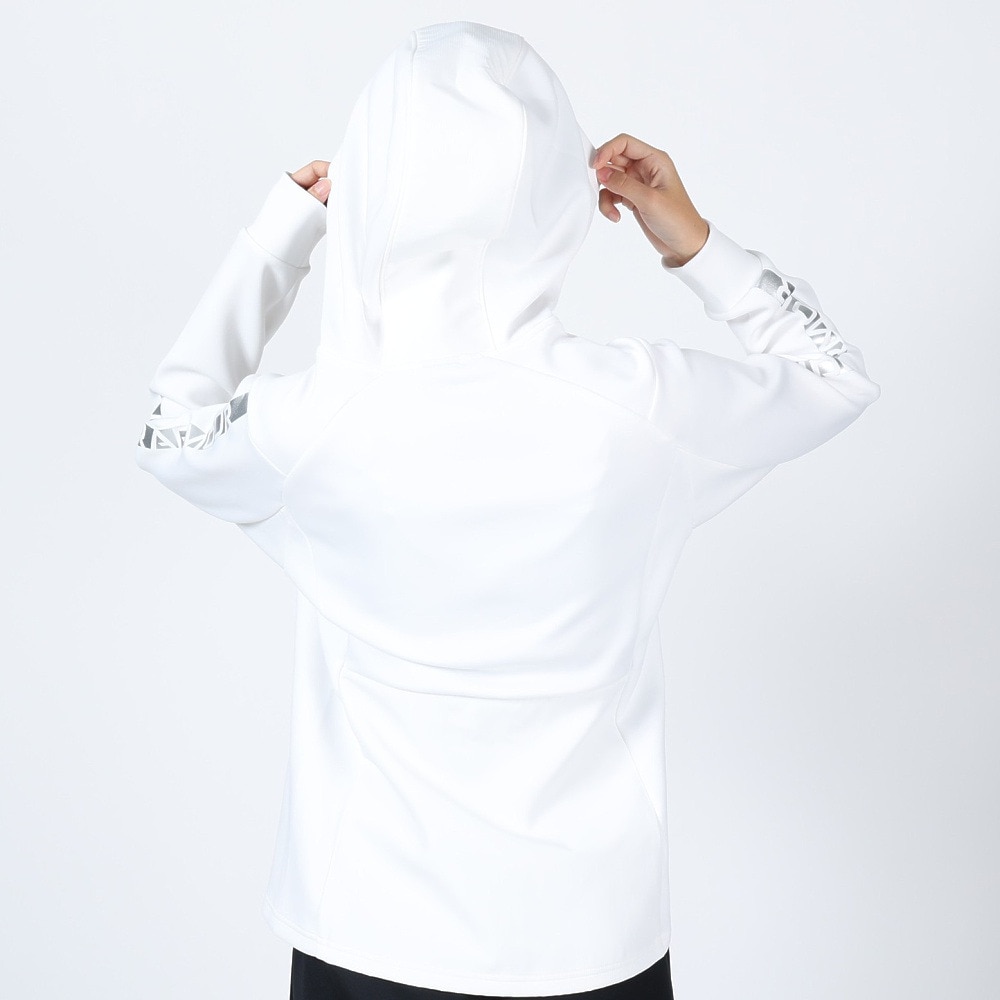 アンダーアーマー（UNDER ARMOUR）（レディース）パーカー レディース ハイブリッドニット フルジップ フーディー 1381235 100