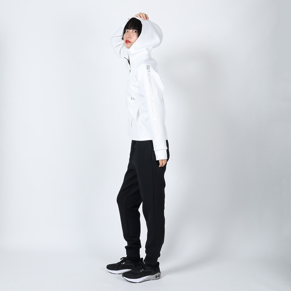 アンダーアーマー（UNDER ARMOUR）（レディース）パーカー レディース ハイブリッドニット フルジップ フーディー 1381235 100