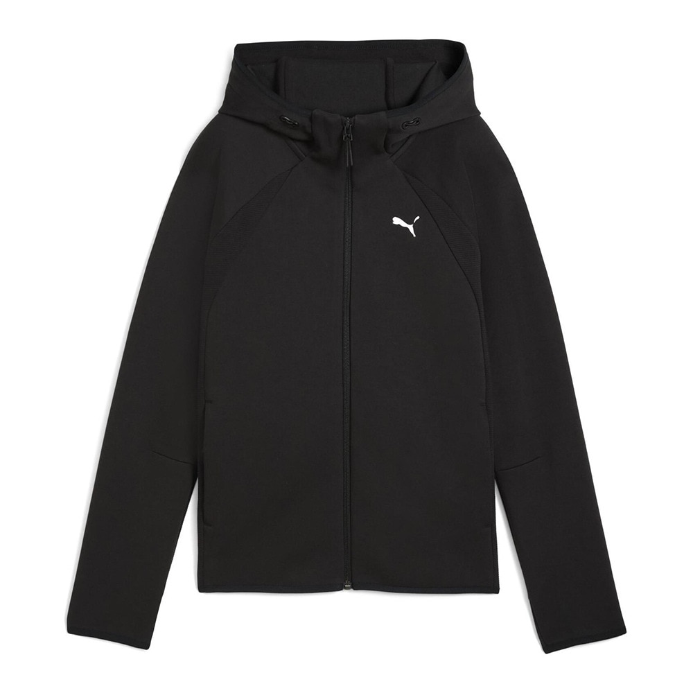 プーマ（PUMA）（レディース）エヴォストライプ フルジップ フーディ 690987 01 BLK