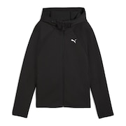 (レディース)エヴォストライプ フルジップ フーディ 690987 01 BLK
