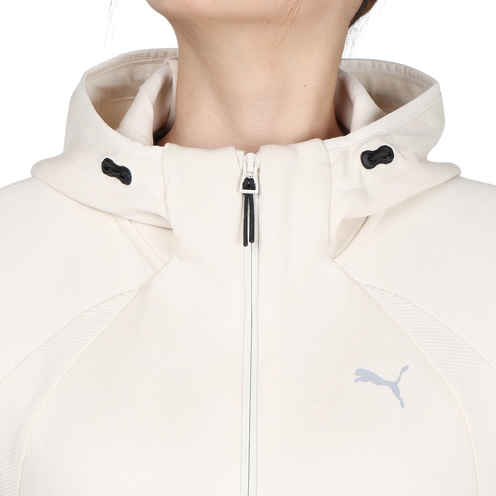 プーマ（PUMA）（レディース）エヴォストライプ フルジップ フーディ 690987 87 OWHT