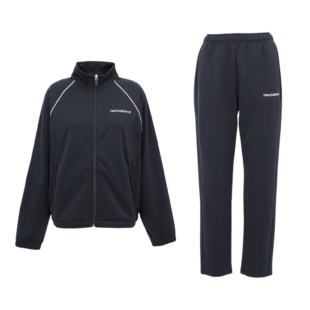 ニューバランス（new balance）（レディース）ブラッシュダブルニットトラックジャケット上下セット AWJ53170BK  AWP53170BK